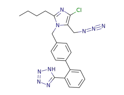 2-butyl-4-chloro-5-(azidomethyl)-1-[(2'-(1H-tetrazol-5-yl)biphenyl-4yl)methyl]-1H-imidazole