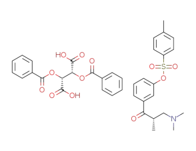 dibenzoyl-L-tartaric acid [2S]-toluene-4-sulfonic acid 3-(3-dimethylamino-2-methylpropionyl)phenyl ester