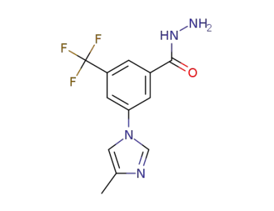 3-(4-methyl-1H-imidazol-1-yl)-5-(trifluoromethyl)benzohydrazide