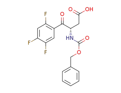 (S)-3-(((benzyloxy)carbonyl)amino)-4-oxo-4-(2,4,5-trifluorophenyl)butanoicacid